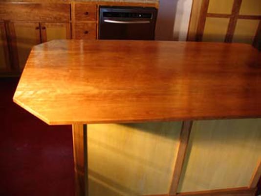 cherry counter top finish