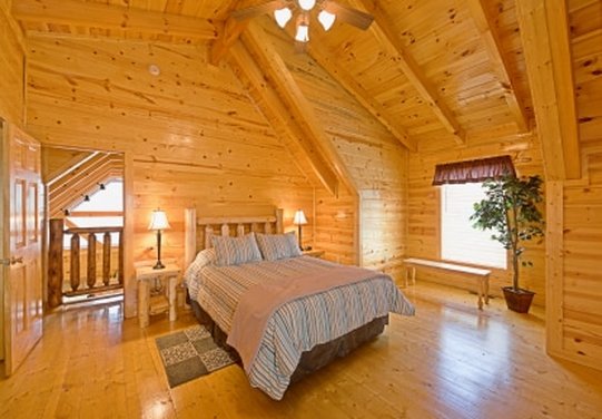 cedar bedroom wood finish