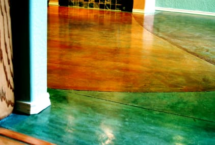 concrete floor stain fast dry non toxic